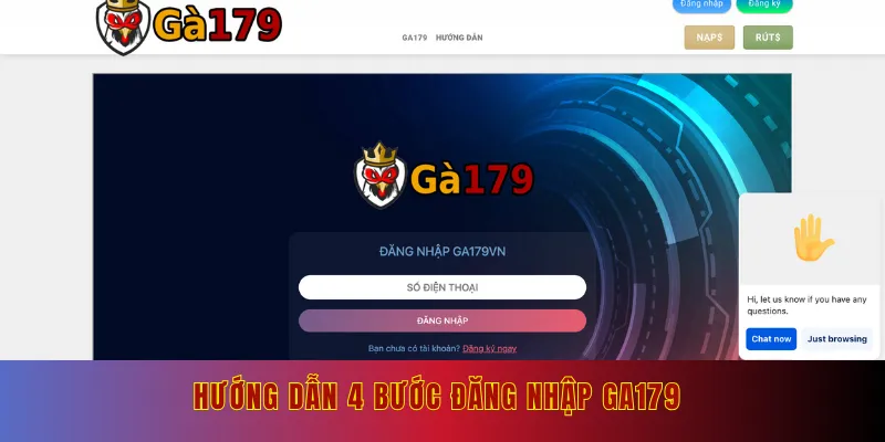 Hướng dẫn 4 bước đăng nhập Ga179